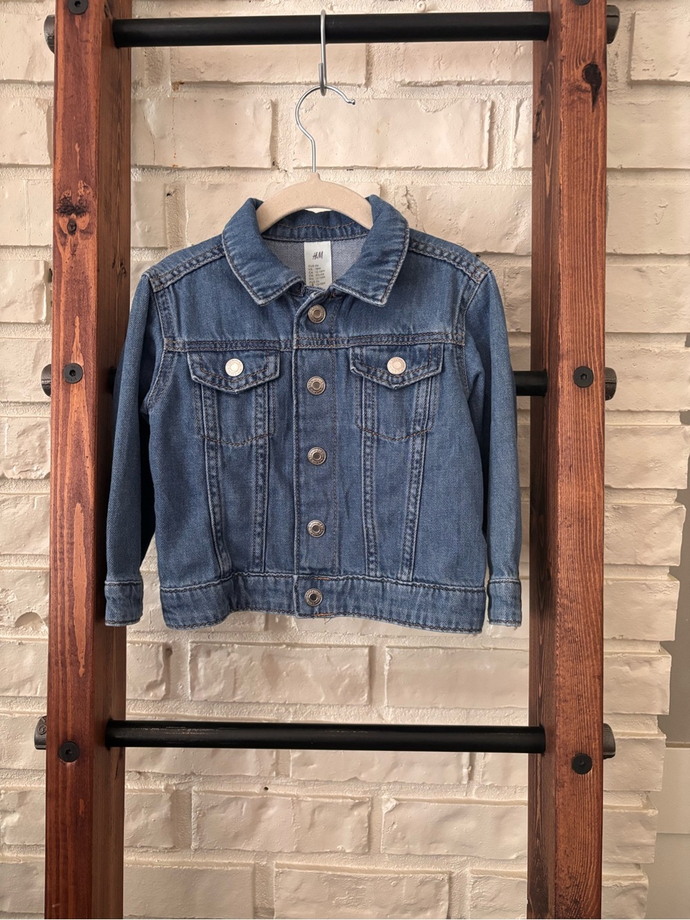 BNWOT H&M Girls Light Blue Denim Trucker Jacket